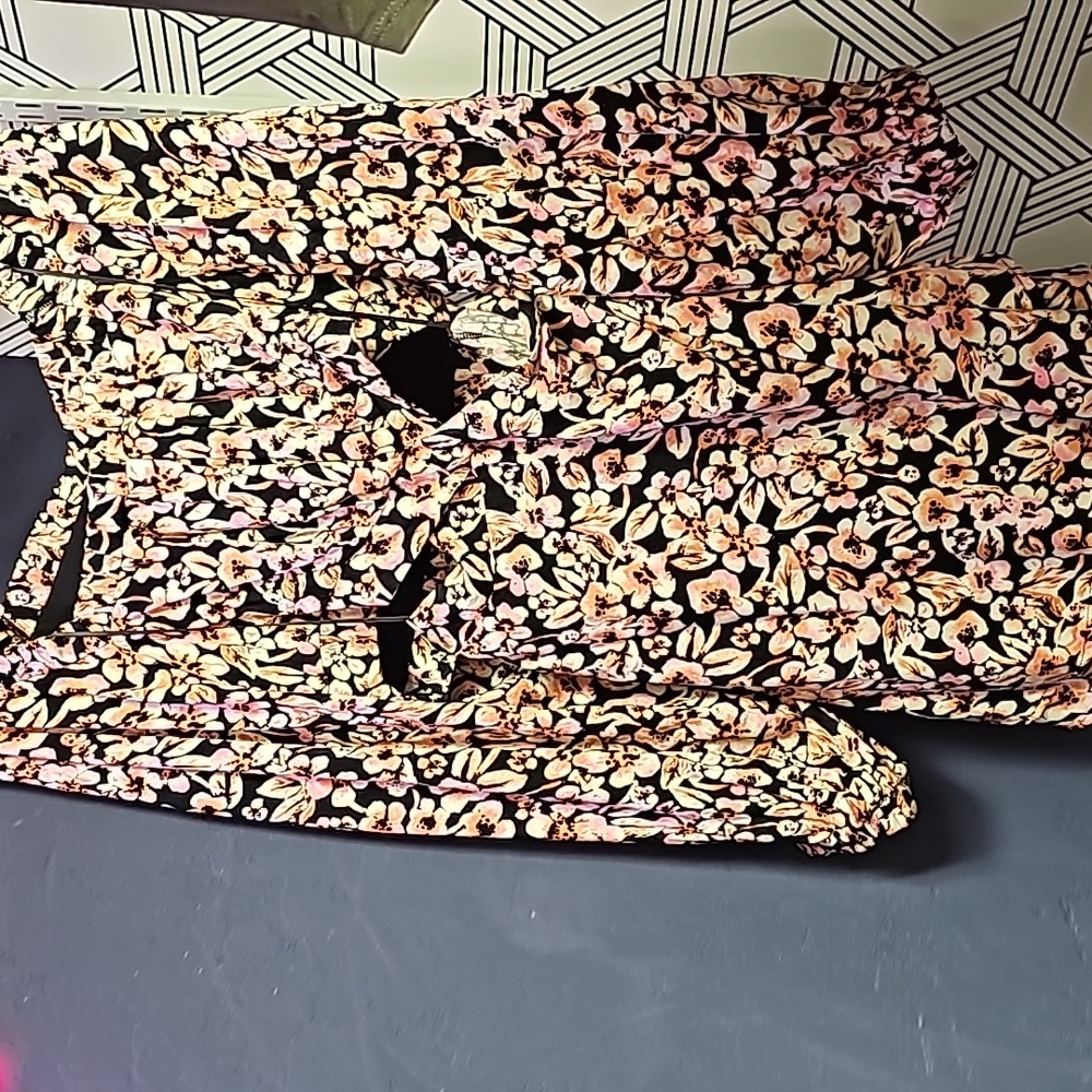 Free People cutout floral mini dress - Picture 2 of 4